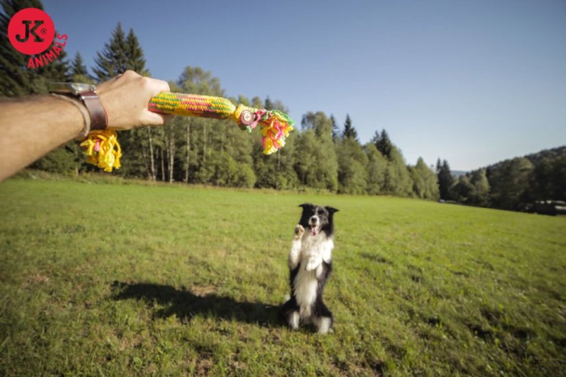 Bavlnený pískací uzol 40 cm, bavlnená hračka
