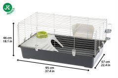Ferplast Rabbit 100 Klietka s výbavou  95 x 57 x 46 cm