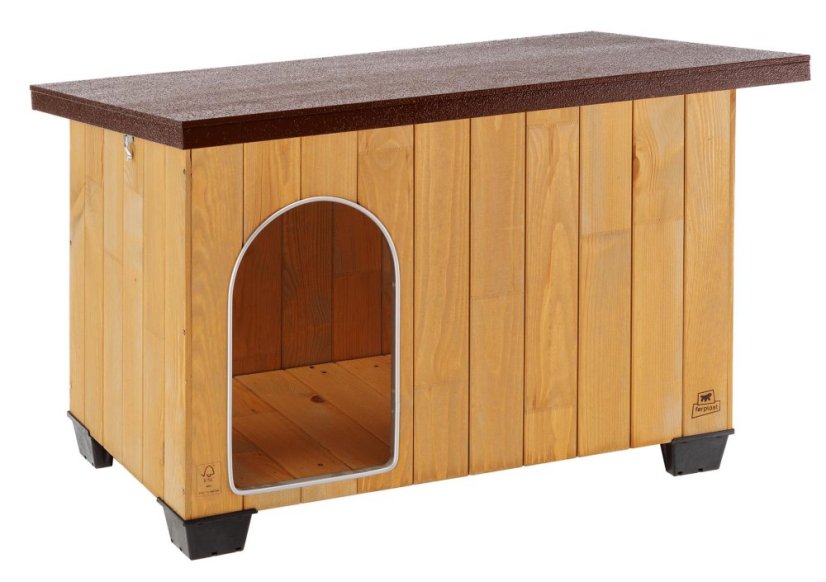 Ferplast BAITA 100 drevená búda pre psov 121×78×78,5 cm