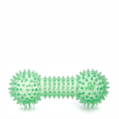 JK ANIMALS, Činka s pichliačmi zelená, pískacia hračka z TPR termoplastickej gumy, veľkosť 15 cm