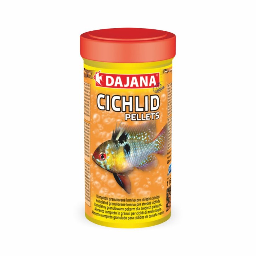 Dajana Cichlid pellets, krmivo (granule) pre ryby 250 ml, 2 mm
