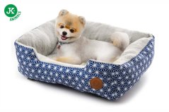 JK ANIMALS Pelech Blue, modrý - hviezdy, pre malé a stredné psy 61x49x17 cm