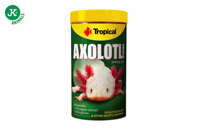 Tropical, Axolotl Sticks, 250 ml, špeciálne krmivo pre axolotly mexické a vodné obojživelníky