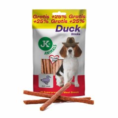 JK ANIMALS kačacie tyčinky, mäsová maškrta, 80 g + 25% gratis