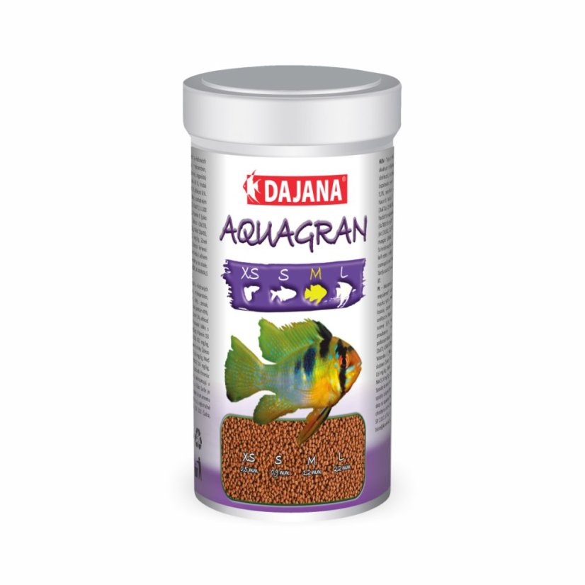 Dajana Aquagran, granule – krmivo, veľkosť M, 250 ml