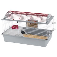 Ferplast Casita 100 šedo/červená 96 x 57 x 56 cm