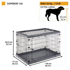 Ferplast SUPERIOR 120 klietka pre psa 118 x 77 x 82,5 cm