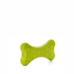 JK ANIMALS, Zelená kosť, odolná (gumová) hračka z TPR termoplastickej gumy, veľkosť 10 cm