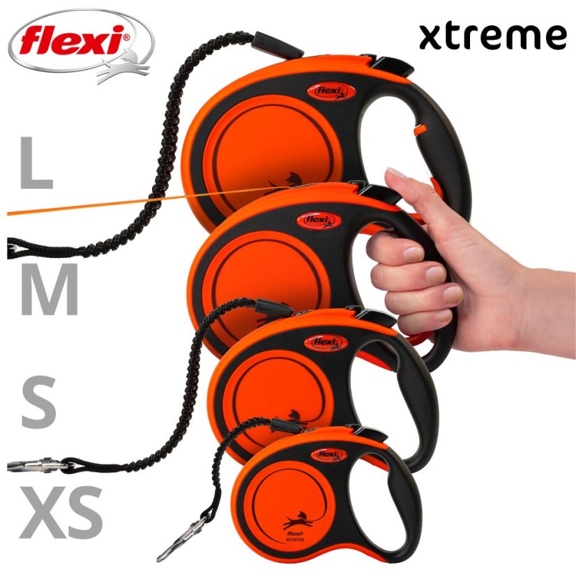 Flexi Xtreme Tape (pásik), oranžové, veľkosť M, 5 m/35 kg
