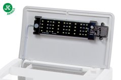 JK ANIMALS, náhradný kryt s LED osvetlením, biely, pre akvarijní komplet JK-A380, 37×22 cm