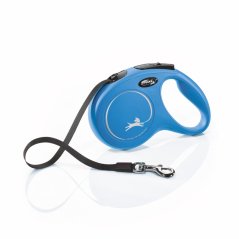 Flexi Classic (pásik),veľkosť M 5 m/25 kg, modrá