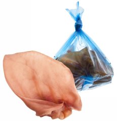 JK ANIMALS sušené bravčové ucho extra veľké XL, 25ks , 1ks/cca 70 g