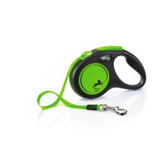 flexi Neon pásik, veľkosť S 5m/15 kg, zelená