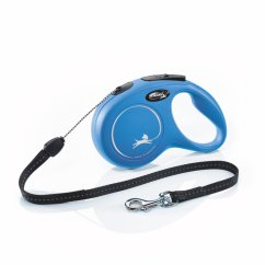 Flexi New Classic (lanko),veľkosť S 8m/12kg, modrá