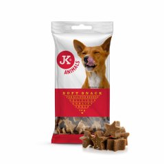JK ANIMALS mini hviezdičky s kalciom, polovlhká maškrta 70 g