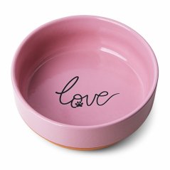 JK ANIMALS YUM PINK - LOVE keramická miska pre psa, 850 ml