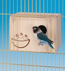 FERPLAST NIDO LARGE hniezdiaca búdka pre exotické vtáky 25×17×17 cm