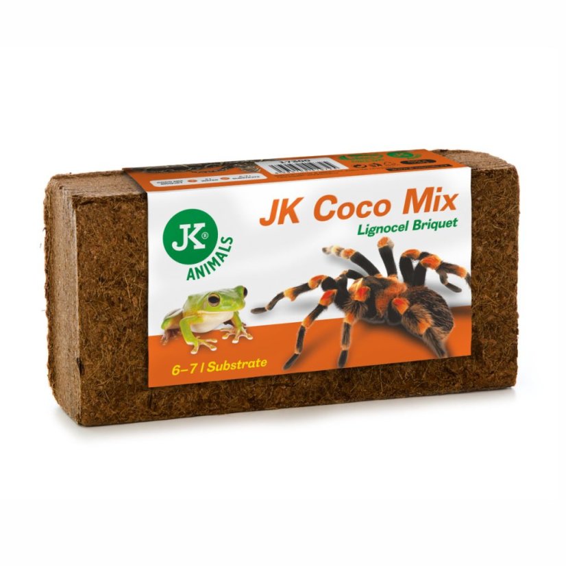 Podstielka JK Coco Mix Lignocel Briquet, kokosová drvina v bloku, 650 g