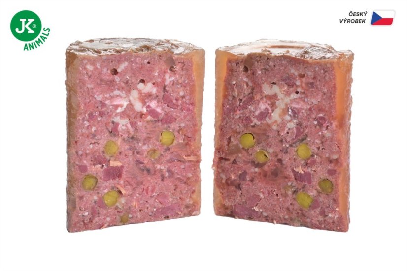 6× 400 g, Sam's Field True Beef Meat with Pumpkin & Pea (Sams Field mäsová konzerva)