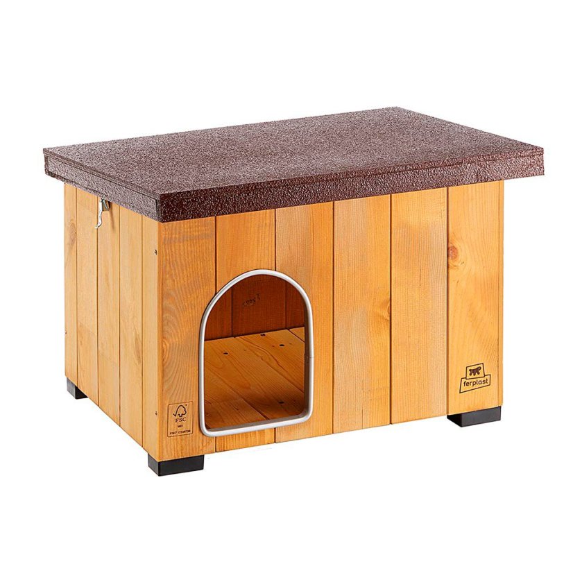 Ferplast BAITA 50 drevená búda pre psov 56×46,5×41,5 cm