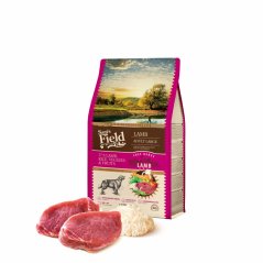 2,5 kg, Sam's Field Low Grain Adult Large Lamb - Free Range, superprémiove granule pre dospelých psov veľkých a obrích plemien s jahňacím z voľného chovu, (Sams Field bez pšenice)