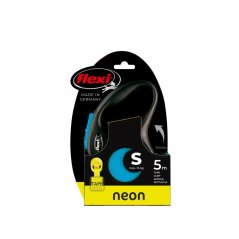 flexi Neon pásik, veľkosť S 5m/15 kg, modrá