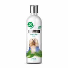 JK ANIMALS Prémiový šampón pre dlhú a jemnú srsť s výťažkami zo zeleného čaju a prasličky roľnej 250 ml