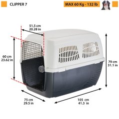 Ferplast Clipper 7 Plus přepravka 105 x 75 x 79 cm