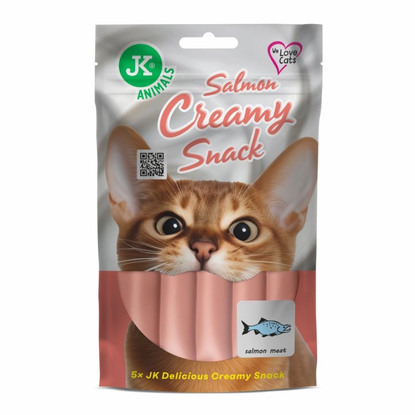 JK ANIMALS lososová krémová maškrta 5x15 g