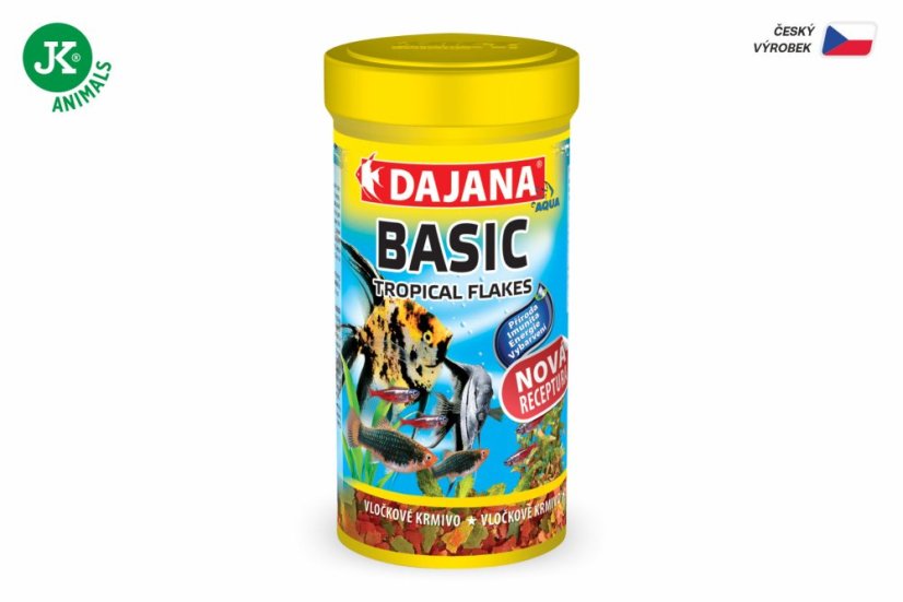 Dajana Basic Tropical Flakes, vločky – krmivo, 1000 ml