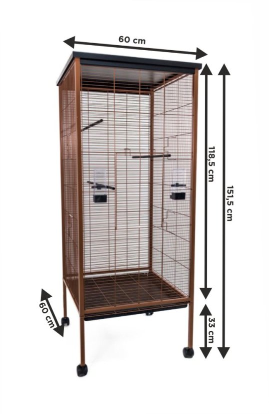 Inter-Zoo Big Bird Cage Industrial, voliéra 60 x 60 x 151,5 cm