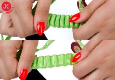 JK ANIMALS Postroj Comfort zelený 68–80 cm