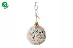 Ratanová guľa s lufa hubou a drevom, 8 cm