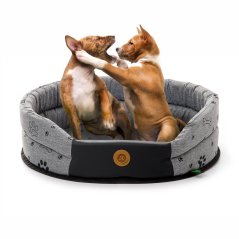 JK ANIMALS Grey LUX, pelech S šedý 50×45×14 cm