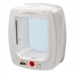 Ferplast SWING MICROCHIP Large, dvierka biele 26,5 × 16,2 × 31,5 cm