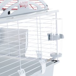 Ferplast Casita 100 šedo/červená 96 x 57 x 56 cm