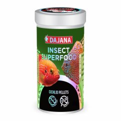 Dajana ISF Cichlid Pellets, pelety – krmivo, 1000 ml. (insect superfood)