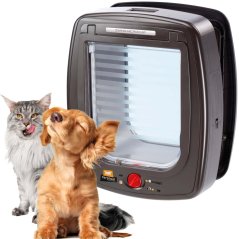 Ferplast SWING MICROCHIP Large, dvierka hnede 26,5 × 16,2 × 31,5 cm