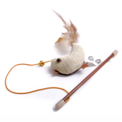 JK Vtáčik na prúte s catnipom (santi) 18 cm