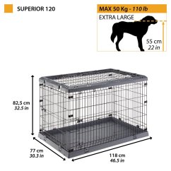 Ferplast SUPERIOR 120 klietka pre psa 118 x 77 x 82,5 cm