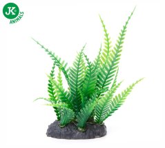JK ANIMALS Kapradie mini, akvarijná plastová rastlinka, cca 13 cm