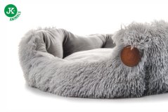 JK ANIMALS, pelech Yetti S, jemný pelech pre mini a malých psov, sivý, 45×45×15 cm