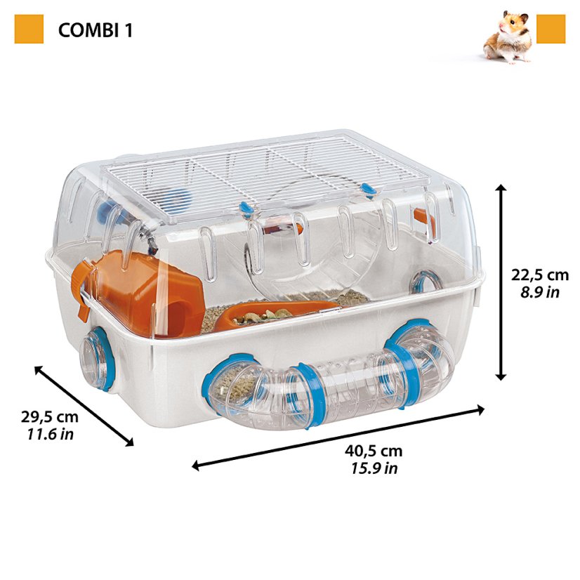 Ferplast COMBI 1 klietka pre škrečky 40,5 x 29,5 x 22,5 cm