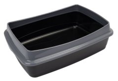 Ferplast NIP PLUS 20 toaleta pre mačky, čierná 55 x 39,5 x 18,5 cm