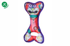 JK ANIMALS Preťahovadlo Crazy, pískacia hračka, oranžová 28 cm