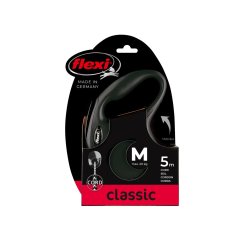Flexi Classic (lanko),veľkosť M 5m/20kg, čierna