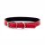 Kožený obojok JK Classic pre psov, 1,8×50 cm, červený