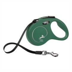 Flexi Classic (pásik),veľkosť S 5m/15kg, oliva
