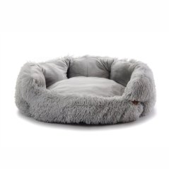 JK ANIMALS, pelech Yetti L,jemný pelech pre stredné a stredne veľké psy, sivý, 61×61×17 cm