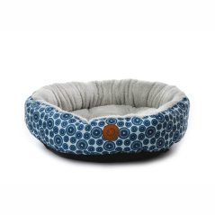 Pelech Ring, 60 cm, modré kruhy, pohodlný pelech pre malé a stredné psy
